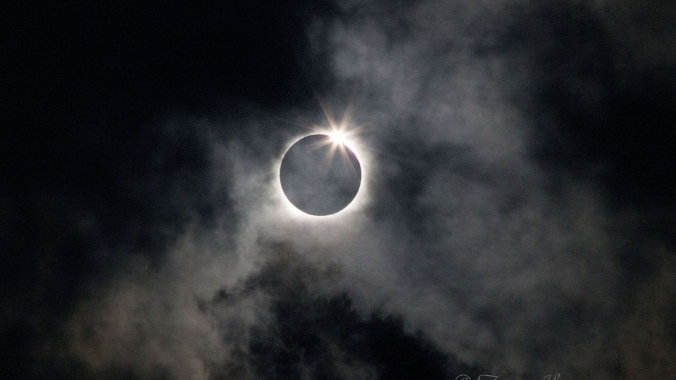 Diamond Ring effect of 2018 Solar Eclipse